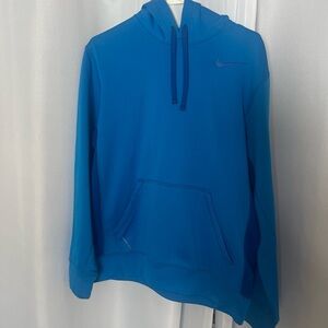 Nike Blue Pullover Hoodie Sweater with Half-Zip